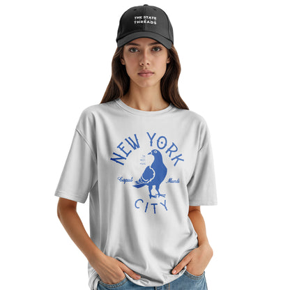 NYC Mighty Pigeon T-Shirt | Caput Mundi New York Funny Tee