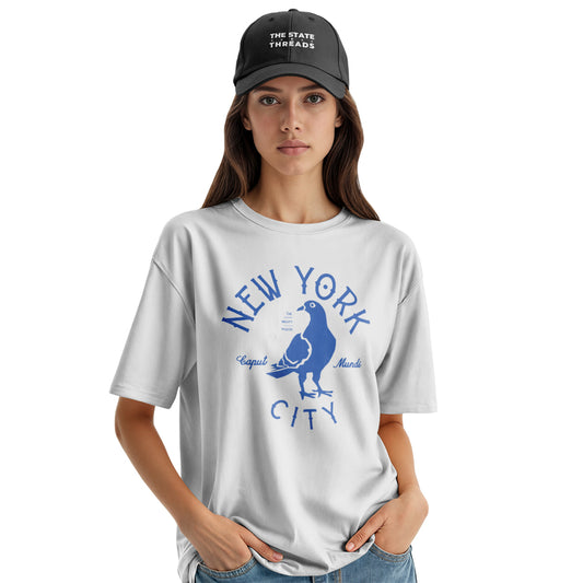 NYC Mighty Pigeon T-Shirt | Caput Mundi New York Funny Tee