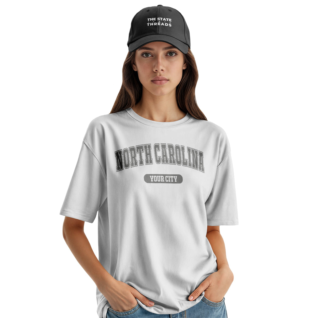North Carolina Modern T-Shirt | Trendy City Print Tee