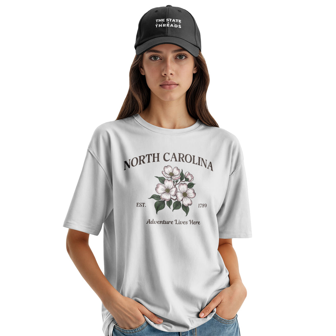 North Carolina Adventure T-Shirt | Beautiful Floral Tee