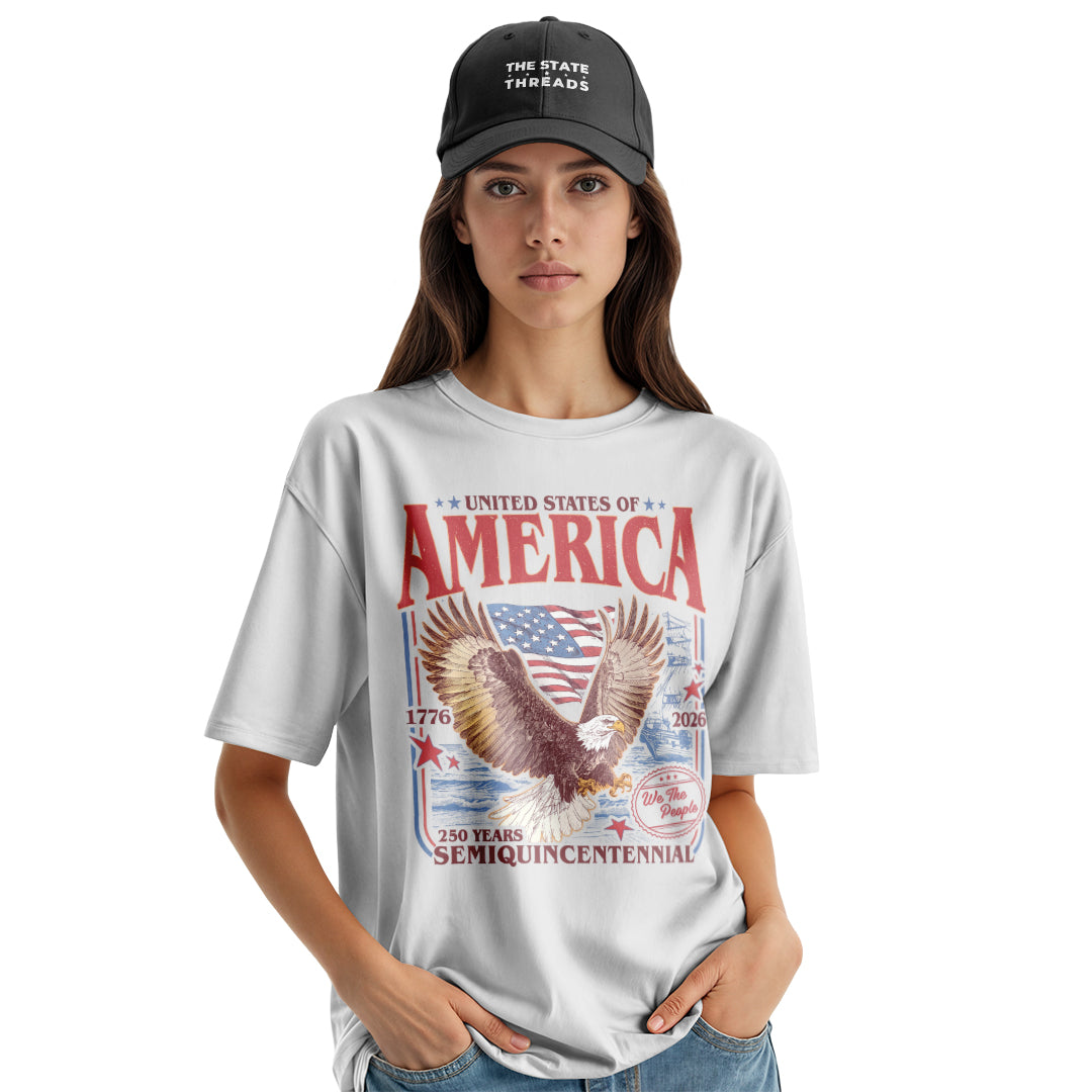 Happy 250th Birthday USA T-Shirt | 1776-2026 Retro Tee