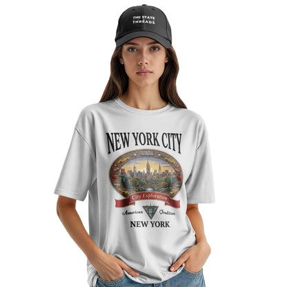 NYC Cartoon Style T-Shirt | Traditional Classic Tee