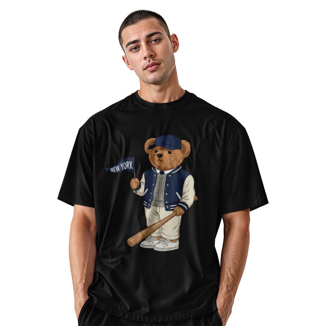 Baseball Bear NYC T-Shirt | Cute New York Sports Tee