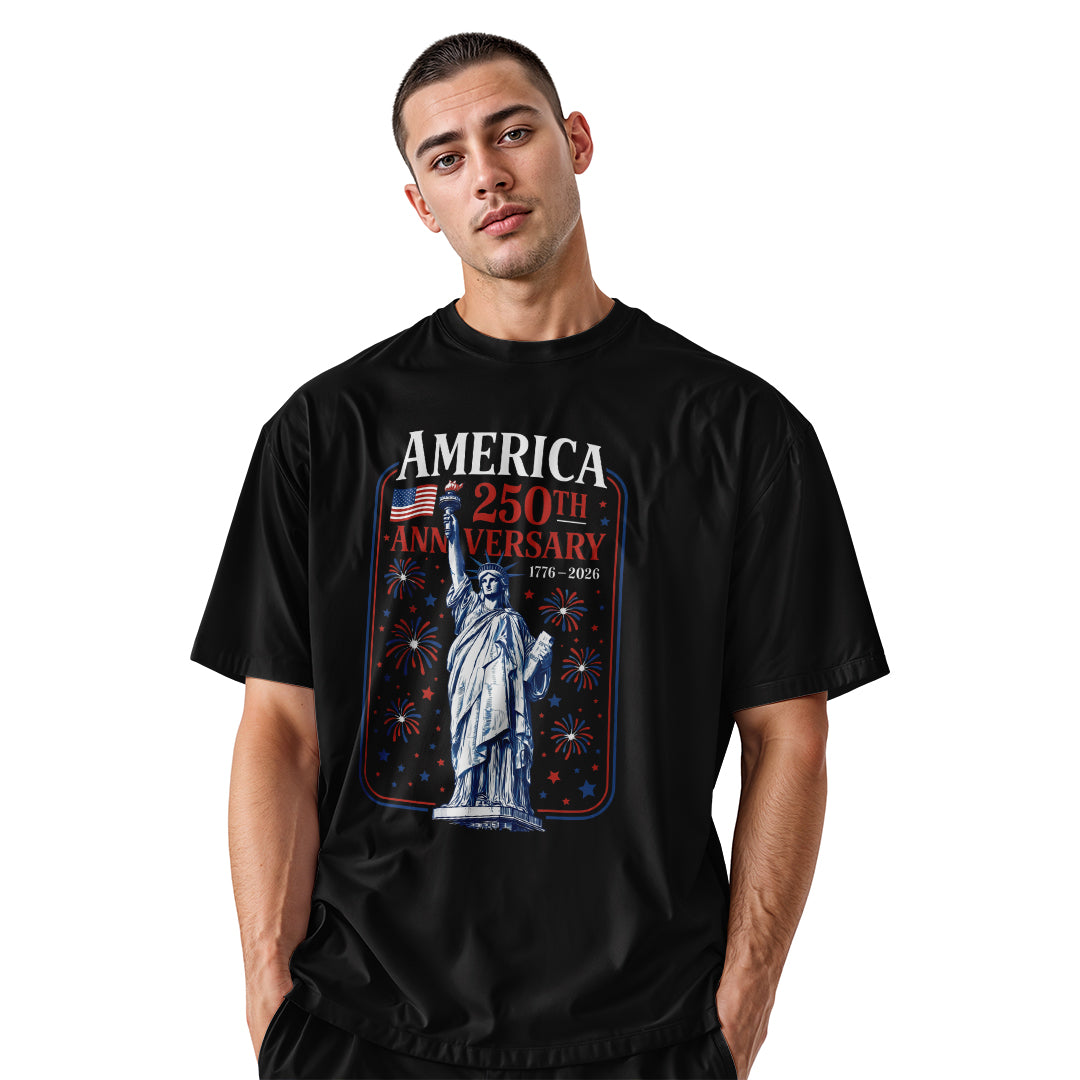 Statue of Liberty 250th Anniversary T-Shirt | Fireworks Tee