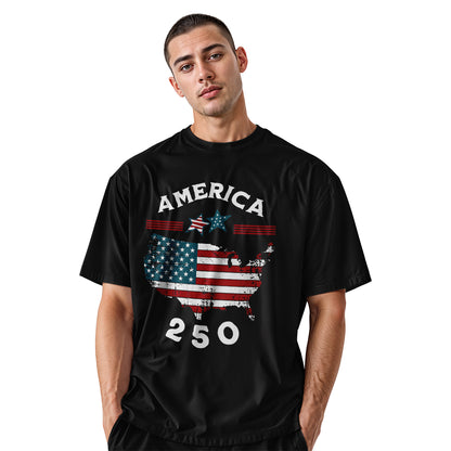 America Map 250 Years T-Shirt | Independence Day Tee