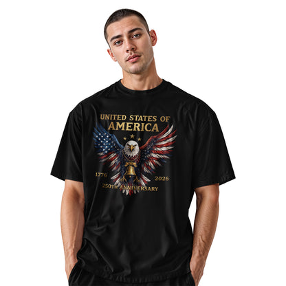 USA Patriotic Eagle T-Shirt | 1776-2026 250th Anniversary Tee