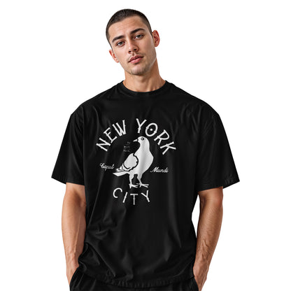 NYC Mighty Pigeon T-Shirt | Caput Mundi New York Funny Tee