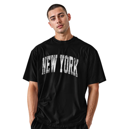 New York Vintage Lettering T-Shirt | NYC Souvenir Gift Tee