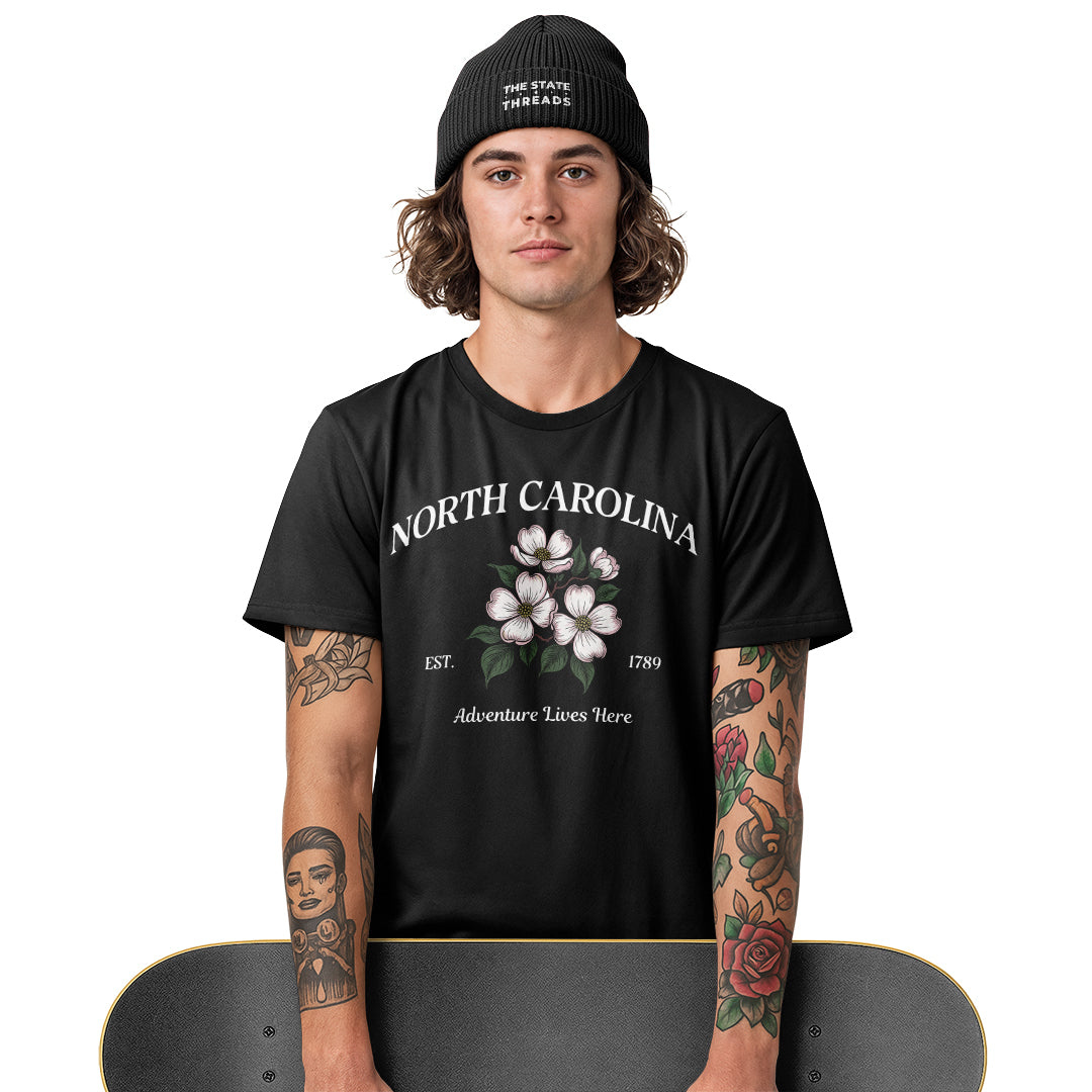 North Carolina Adventure T-Shirt | Beautiful Floral Tee