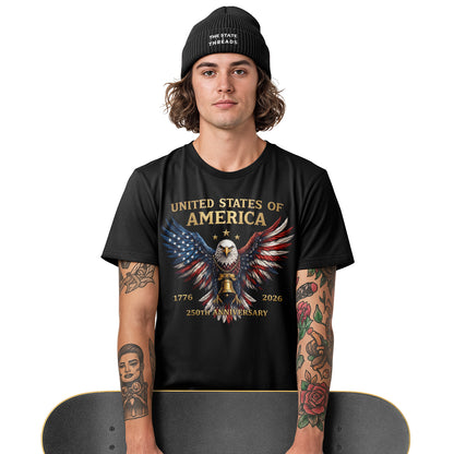 USA Patriotic Eagle T-Shirt | 1776-2026 250th Anniversary Tee