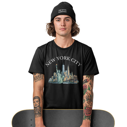 NYC Statue of Liberty Logo T-Shirt | New York Souvenir Tee