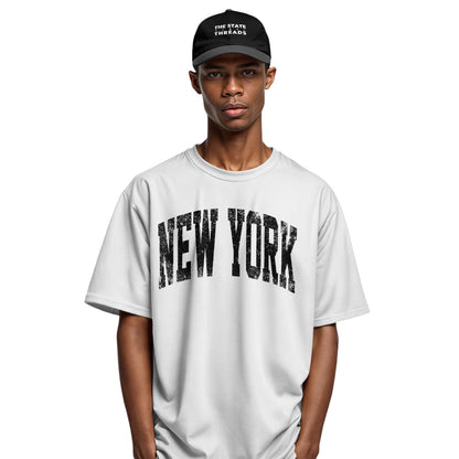 New York Vintage Lettering T-Shirt | NYC Souvenir Gift Tee