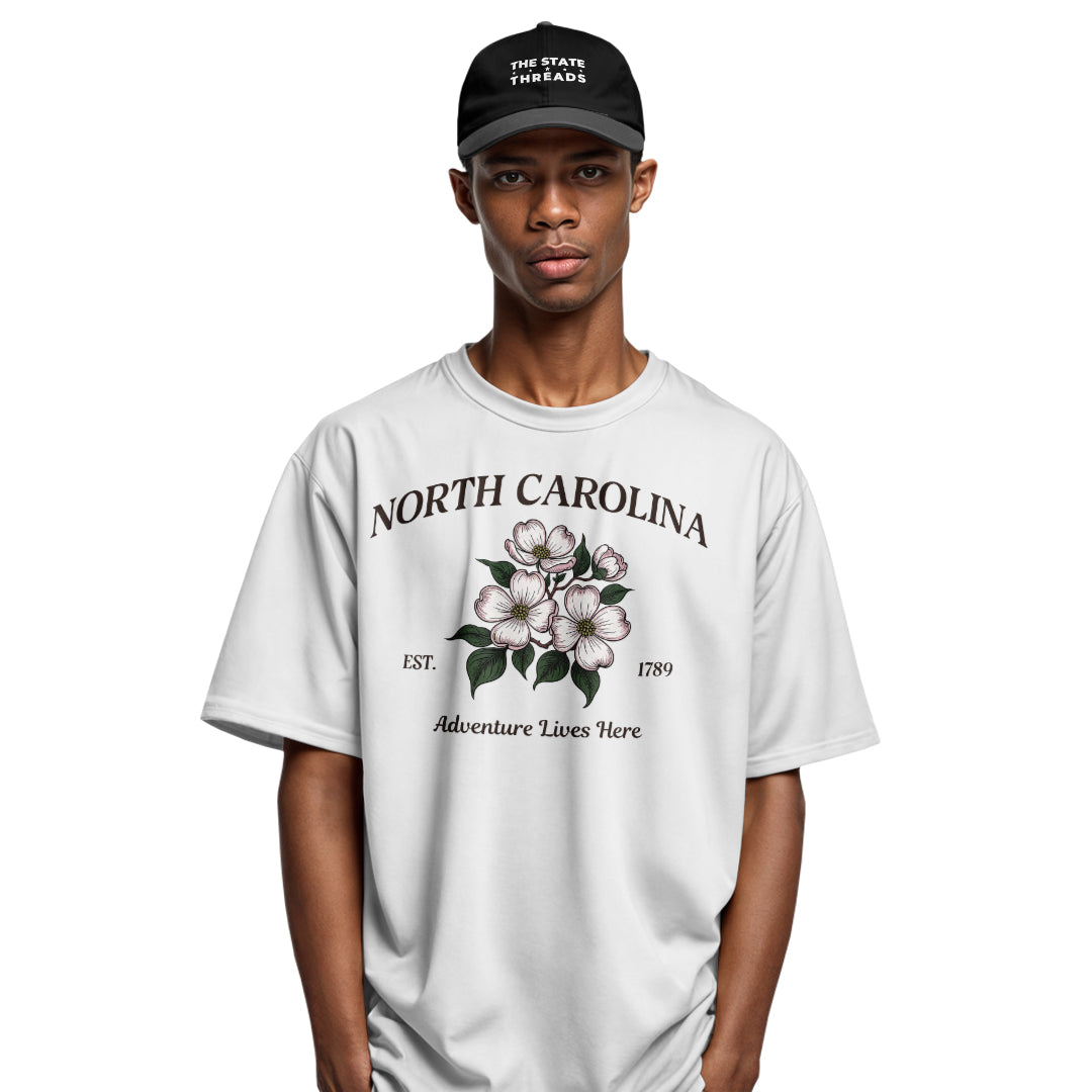 North Carolina Adventure T-Shirt | Beautiful Floral Tee