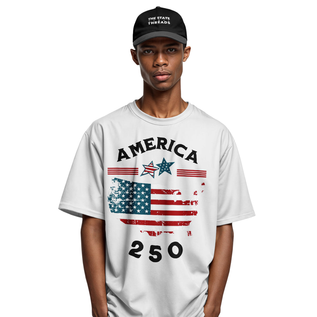 America Map 250 Years T-Shirt | Independence Day Tee