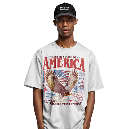 Happy 250th Birthday USA T-Shirt | 1776-2026 Retro Tee