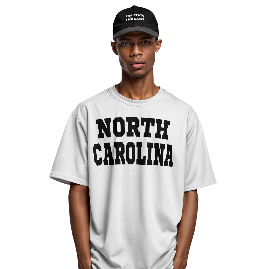 North Carolina Bold Lettering T-Shirt | Classic State Tee