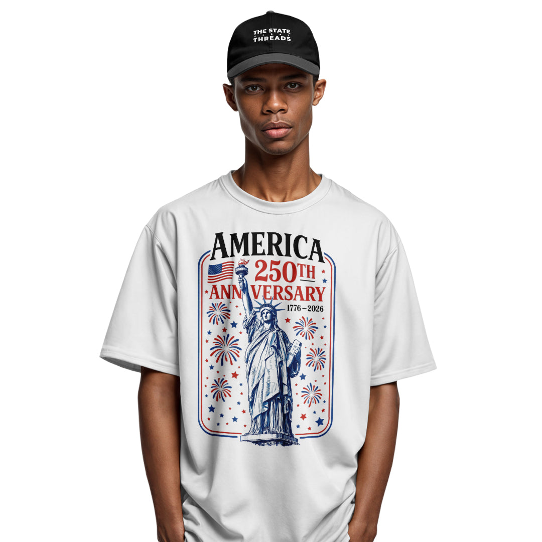 Statue of Liberty 250th Anniversary T-Shirt | Fireworks Tee