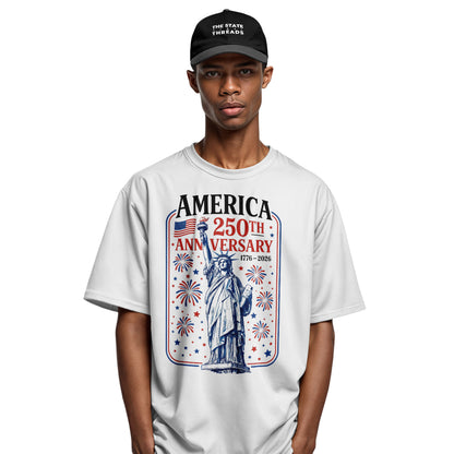 Statue of Liberty 250th Anniversary T-Shirt | Fireworks Tee