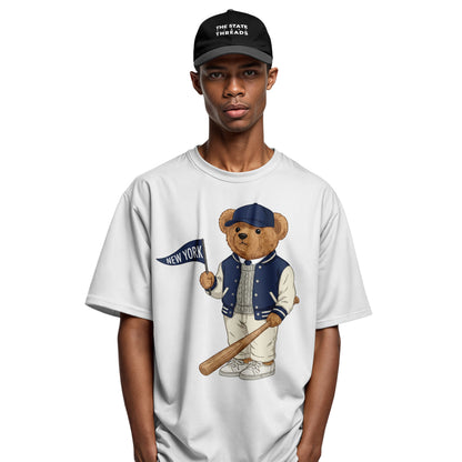Baseball Bear NYC T-Shirt | Cute New York Sports Tee