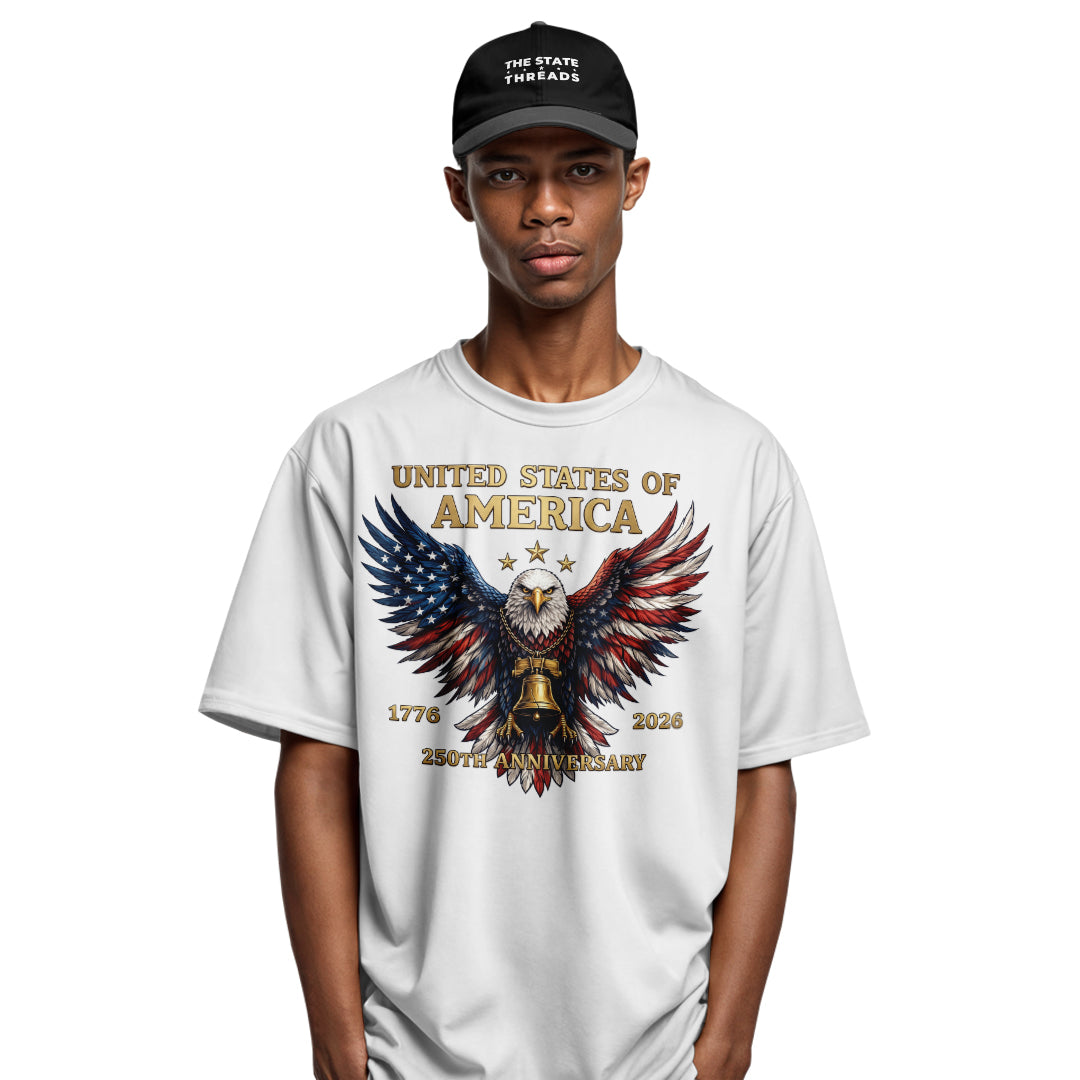 USA Patriotic Eagle T-Shirt | 1776-2026 250th Anniversary Tee