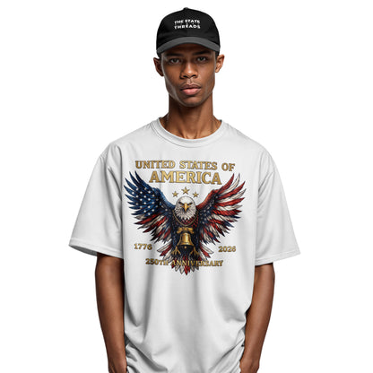USA Patriotic Eagle T-Shirt | 1776-2026 250th Anniversary Tee