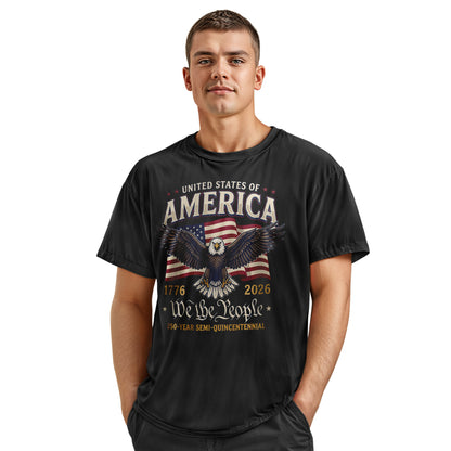 Retro USA 250th Anniversary T-Shirt | 1776-2026 Patriotic Tee