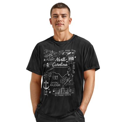 North Carolina Themed T-Shirt | NC Commemorative Tee