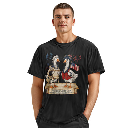 Founding Ducks 1776 T-Shirt | Funny Independence Day Tee