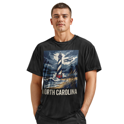 North Carolina Lighthouse T-Shirt | Coastal Solitude Tee