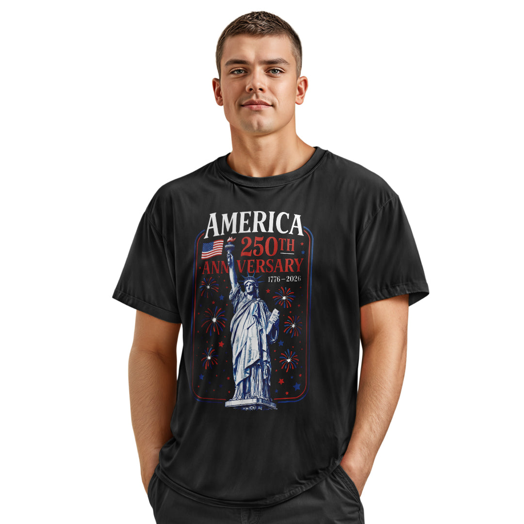 Statue of Liberty 250th Anniversary T-Shirt | Fireworks Tee