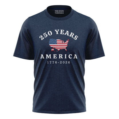USA Map 250th Anniversary T-Shirt | American Independence Tee