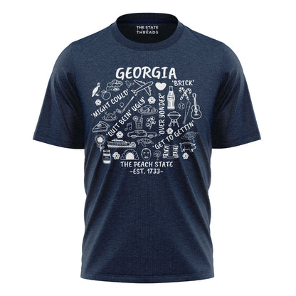 Georgia Signature T-Shirt | Atlanta Classic State Tee