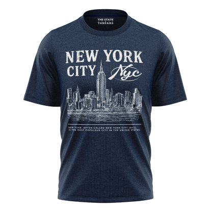 NYC Skyline Landmarks T-Shirt | Manhattan Souvenir Tee