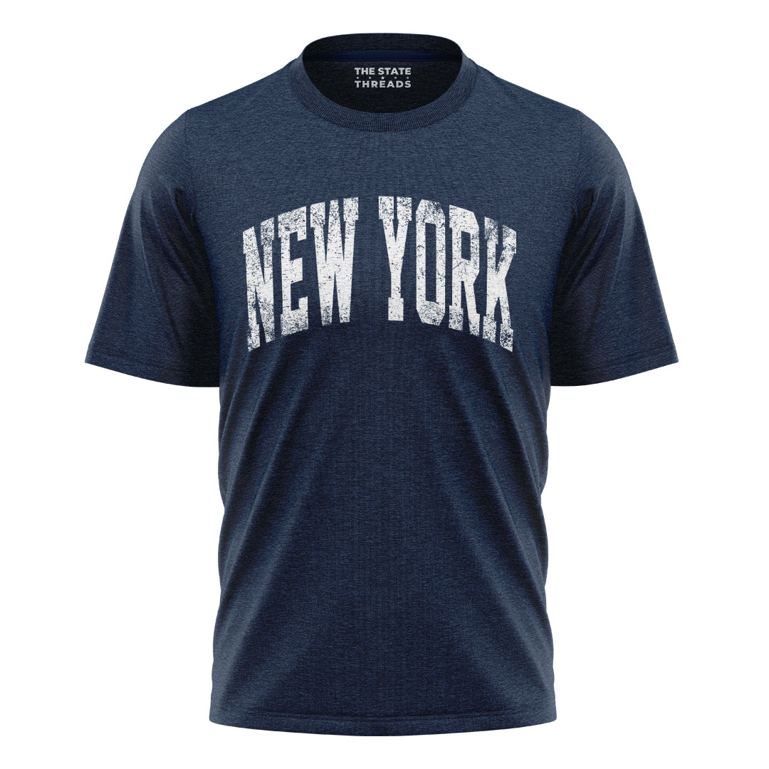 New York Vintage Lettering T-Shirt | NYC Souvenir Gift Tee