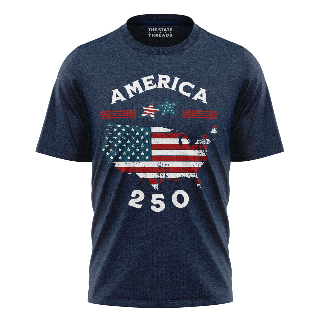 America Map 250 Years T-Shirt | Independence Day Tee
