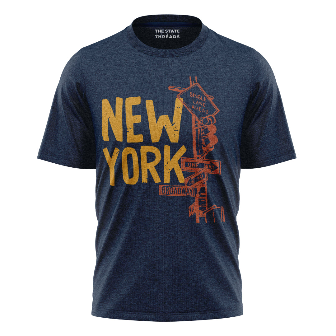New York Gold Lettering T-Shirt | Bold Street Style Tee