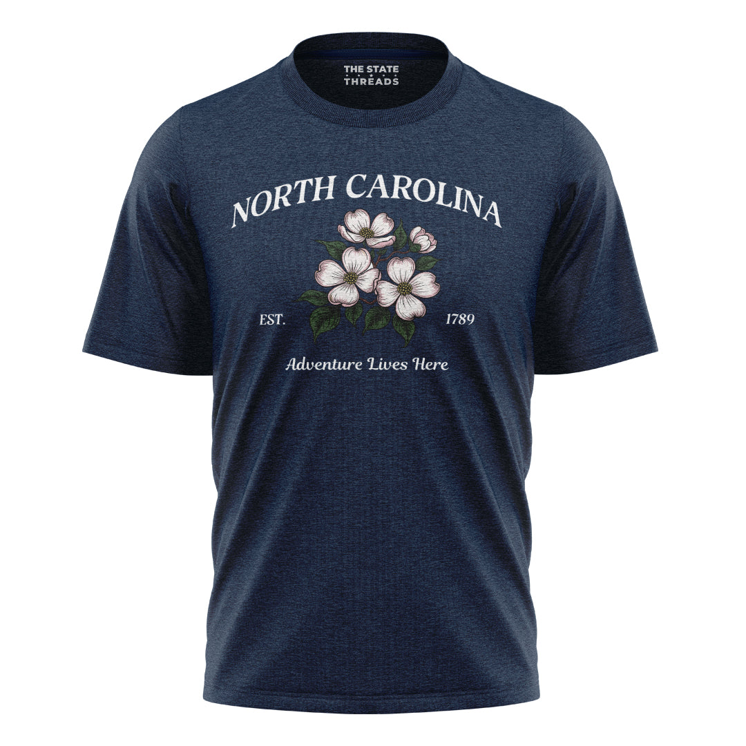 North Carolina Adventure T-Shirt | Beautiful Floral Tee