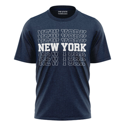 New York Word Print T-Shirt | Unique Souvenir Fashion Tee