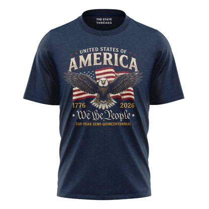 Retro USA 250th Anniversary T-Shirt | 1776-2026 Patriotic Tee