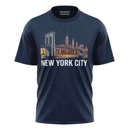 Brooklyn Bridge T-Shirt | NYC Pride Travel Souvenir Tee