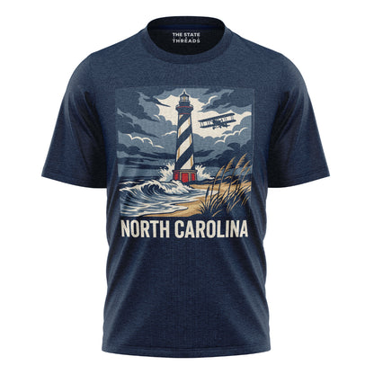 North Carolina Lighthouse T-Shirt | Coastal Solitude Tee