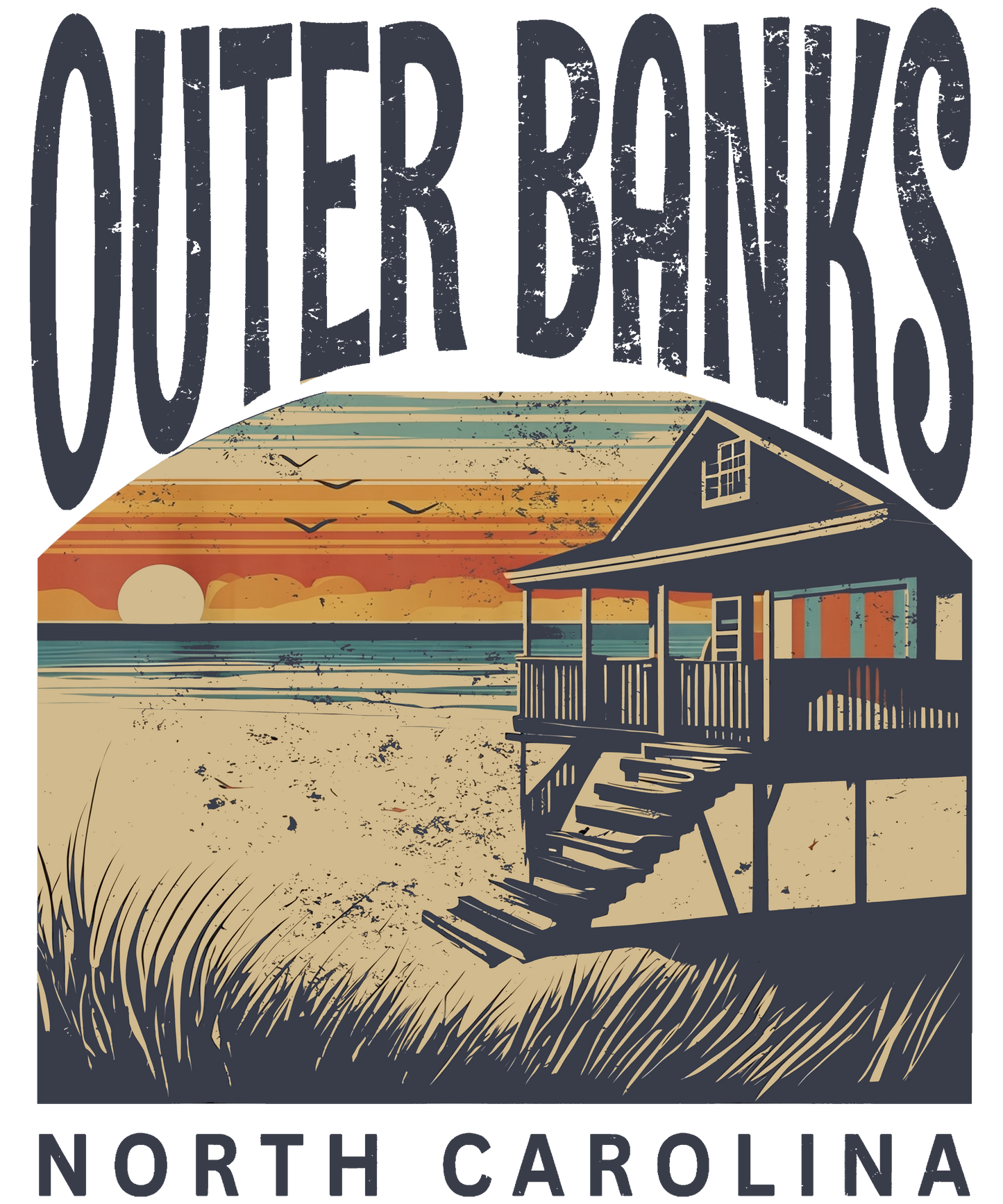 North Carolina Beach T-Shirt | Peaceful Coast Tee