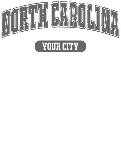 North Carolina Modern T-Shirt | Trendy City Print Tee