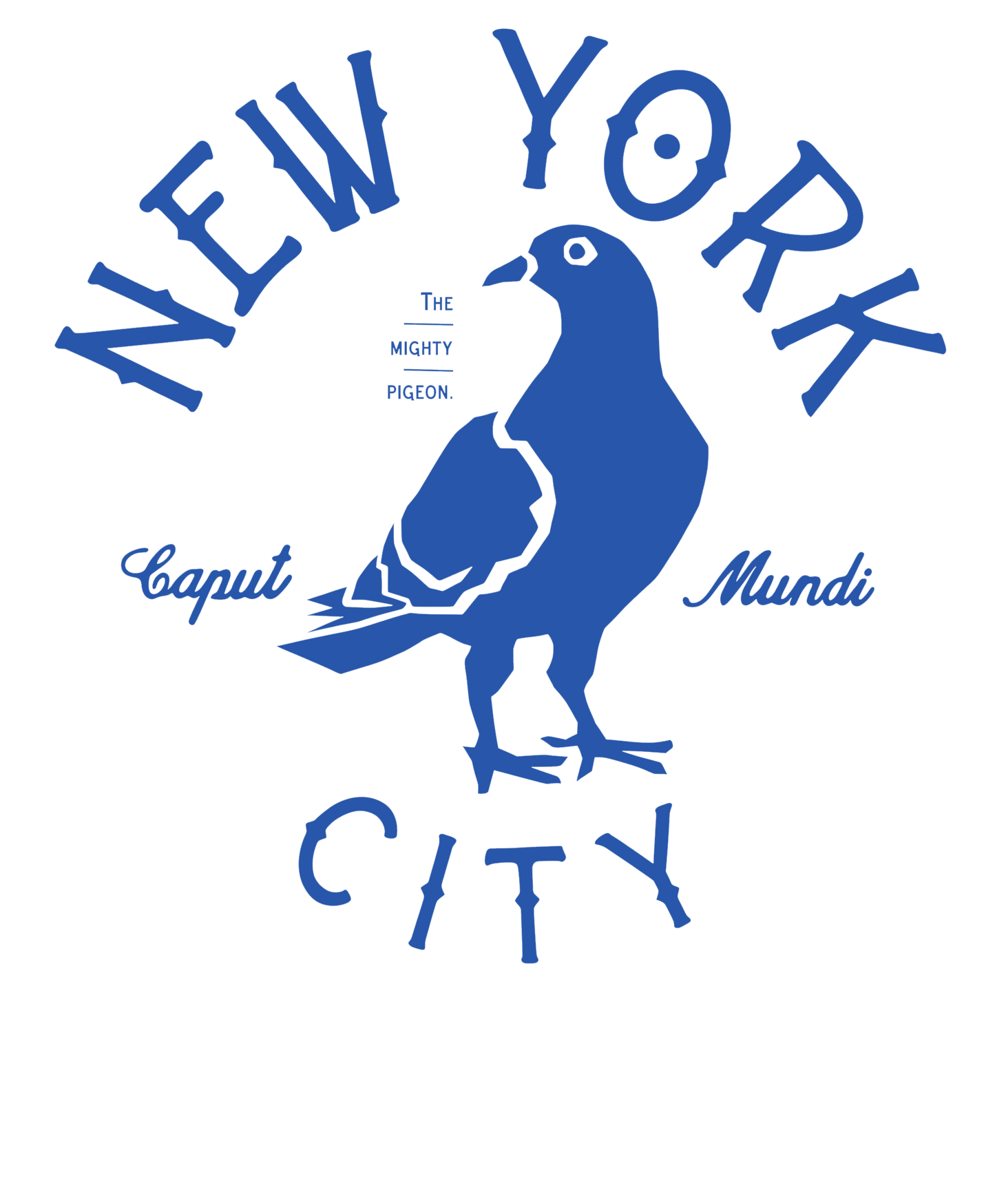NYC Mighty Pigeon T-Shirt | Caput Mundi New York Funny Tee
