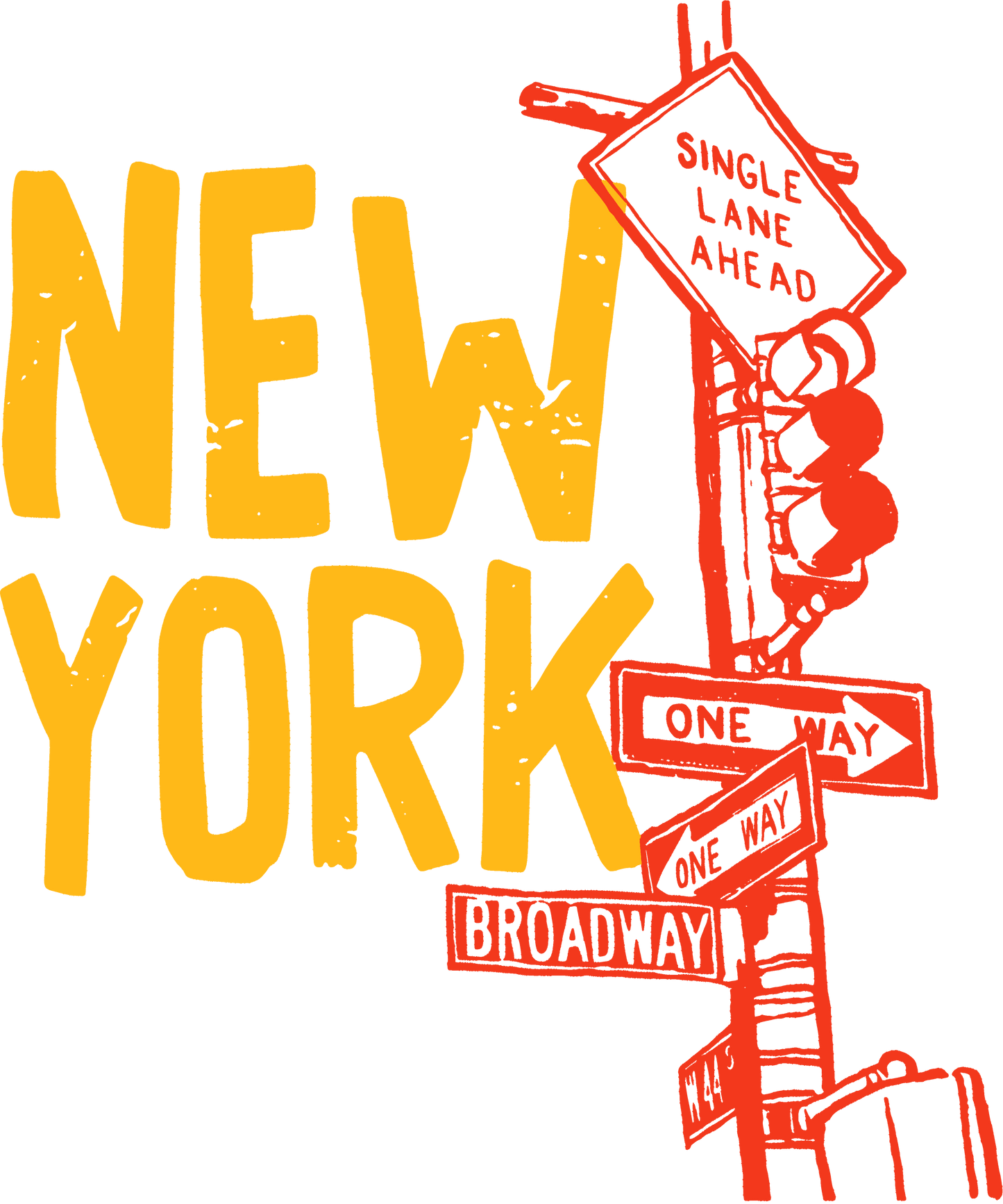 New York Gold Lettering T-Shirt | Bold Street Style Tee