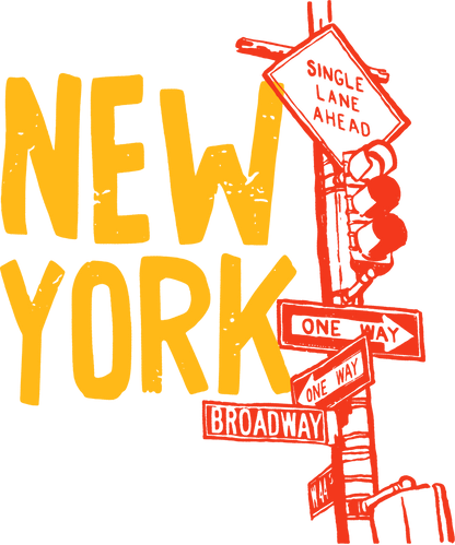 New York Gold Lettering T-Shirt | Bold Street Style Tee