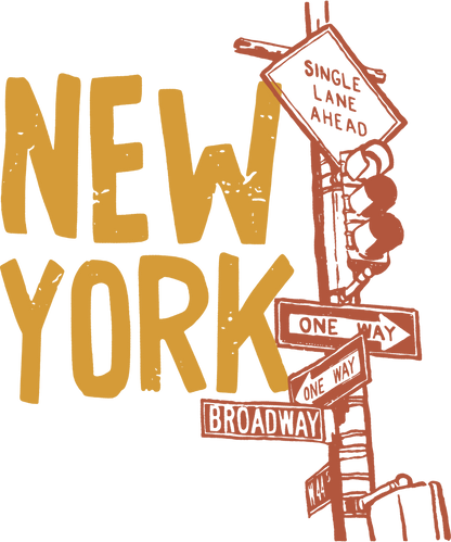 New York Gold Lettering T-Shirt | Bold Street Style Tee