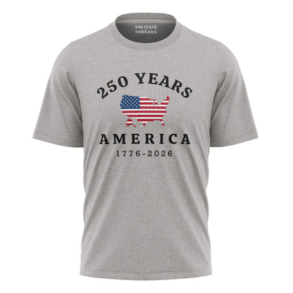 USA Map 250th Anniversary T-Shirt | American Independence Tee