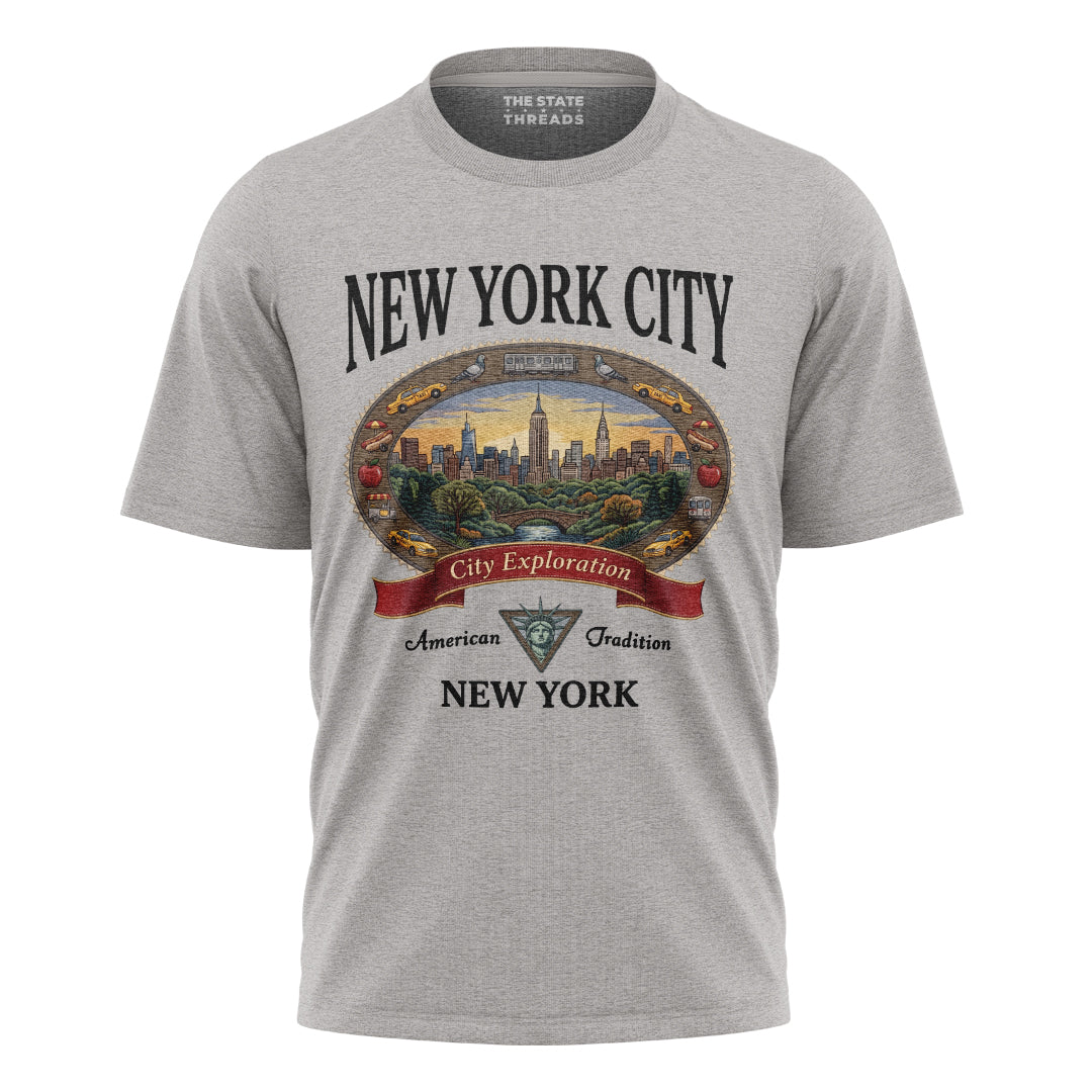 NYC Cartoon Style T-Shirt | Traditional Classic Tee
