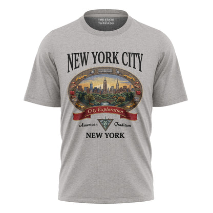 NYC Cartoon Style T-Shirt | Traditional Classic Tee